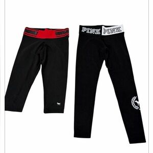 Victoria's Secret Yoga Leggings bundle  - Black and Red